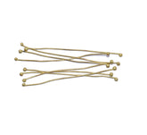 Gold 20 Gauge Brass Fuse Wire (Ball Pins) For Jewellery Making , BPP-004